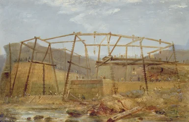 Punti di spur dei moli del porto interno, con cassaforma, maggio 1829